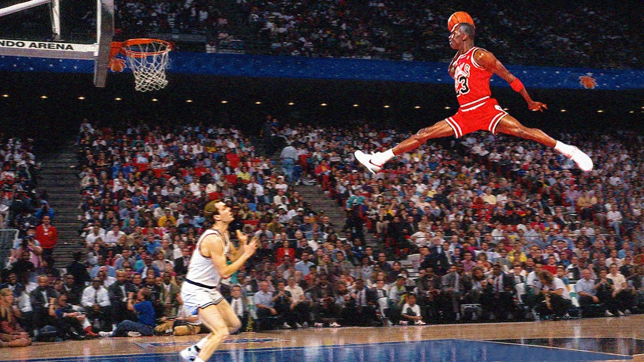 Michael Jordan and his legendary basketball career with the Chicago Bulls