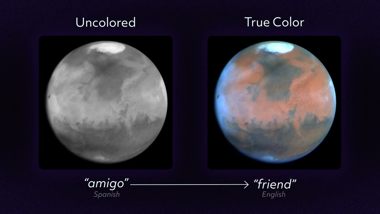 How are Hubble Space Telescope images 'colorized' and processed?